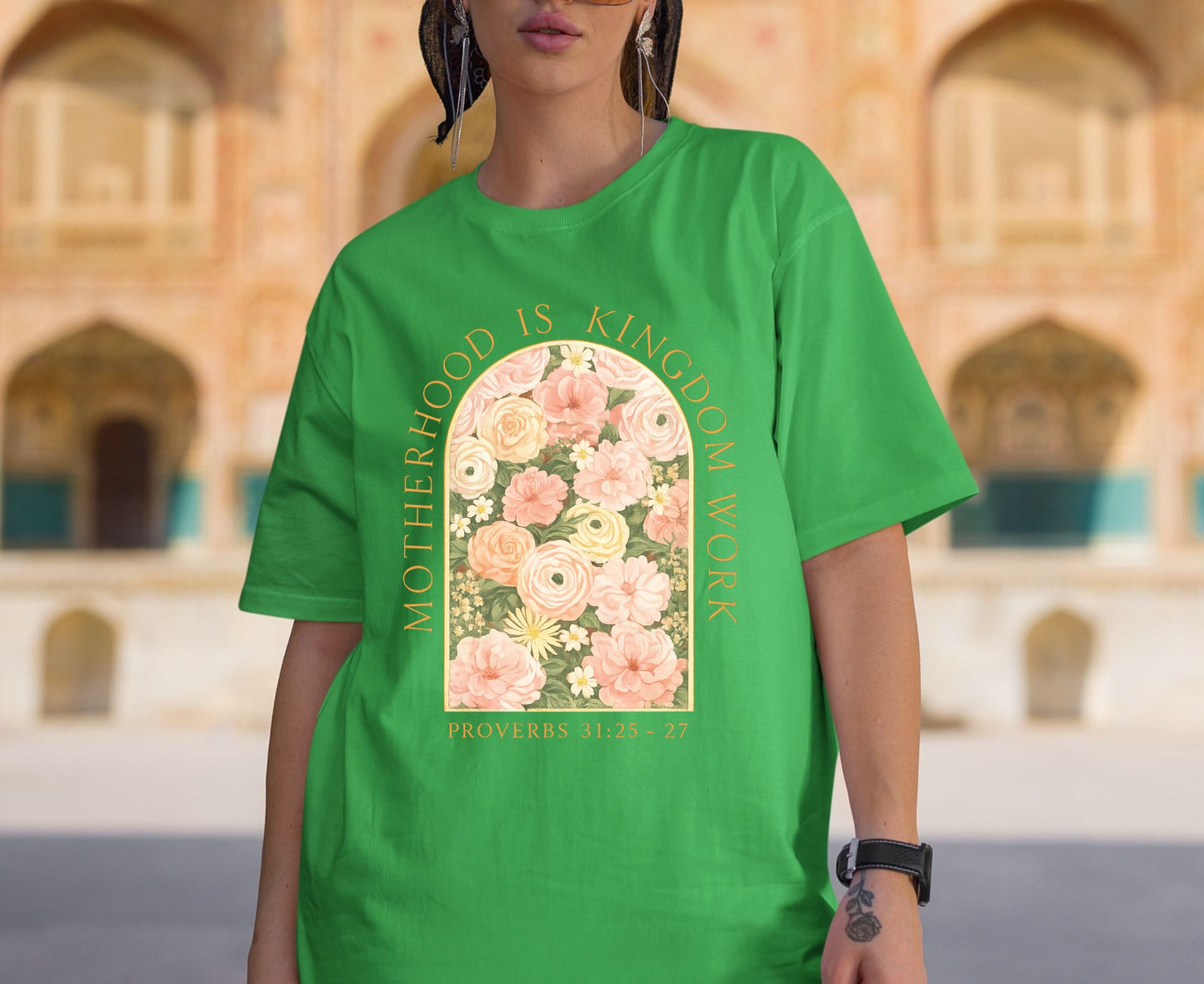 Motherhood Is Kingdom Work T Shirt Proverbs 31 Christian Mom Tee Floral Faith Shirt Adult Youth Toddler Baby Religious Mother's Day Gift