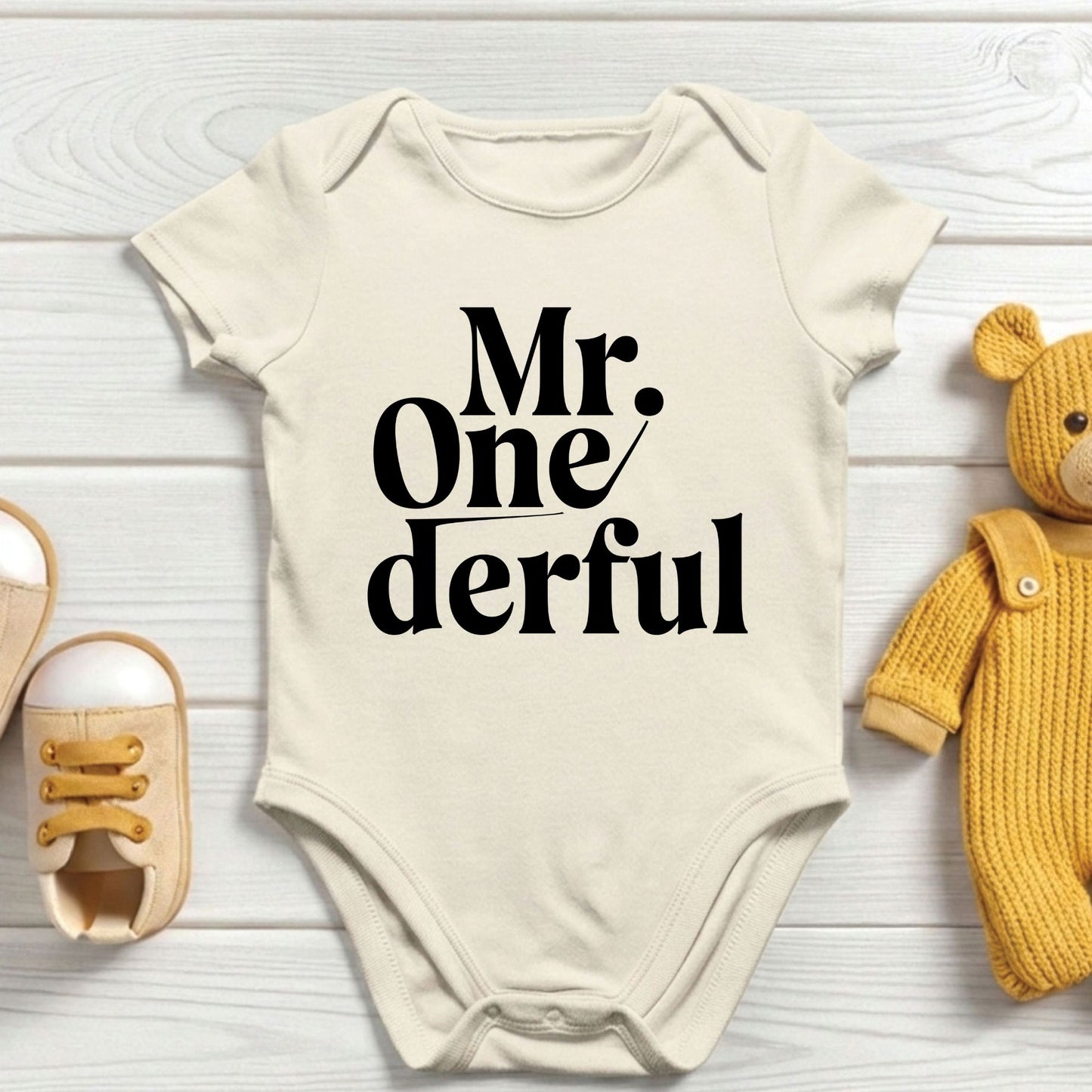 Mr Onederful 1st Birthday Shirt First Birthday Boy Bodysuit Mr Wonderful Baby Tee One Year Old Birthday Outfit Toddler Birthday Gift
