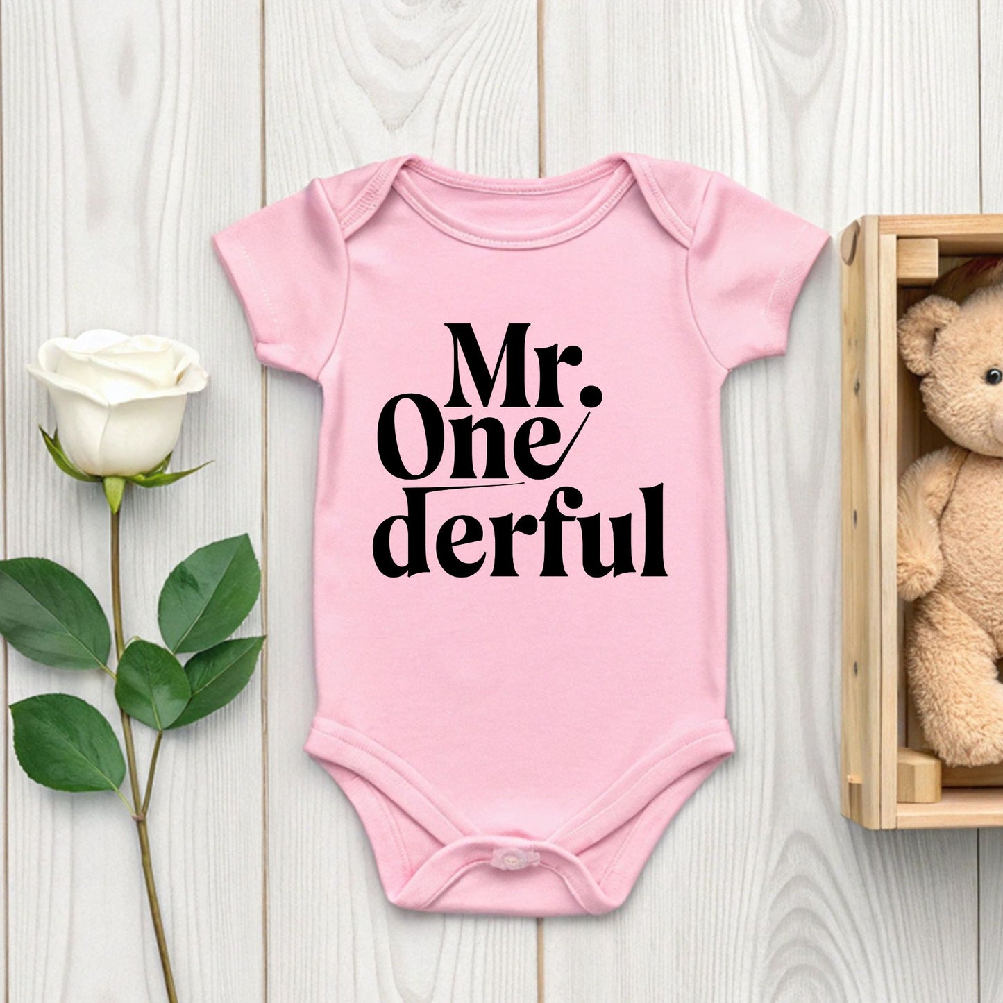 Mr Onederful 1st Birthday Shirt First Birthday Boy Bodysuit Mr Wonderful Baby Tee One Year Old Birthday Outfit Toddler Birthday Gift