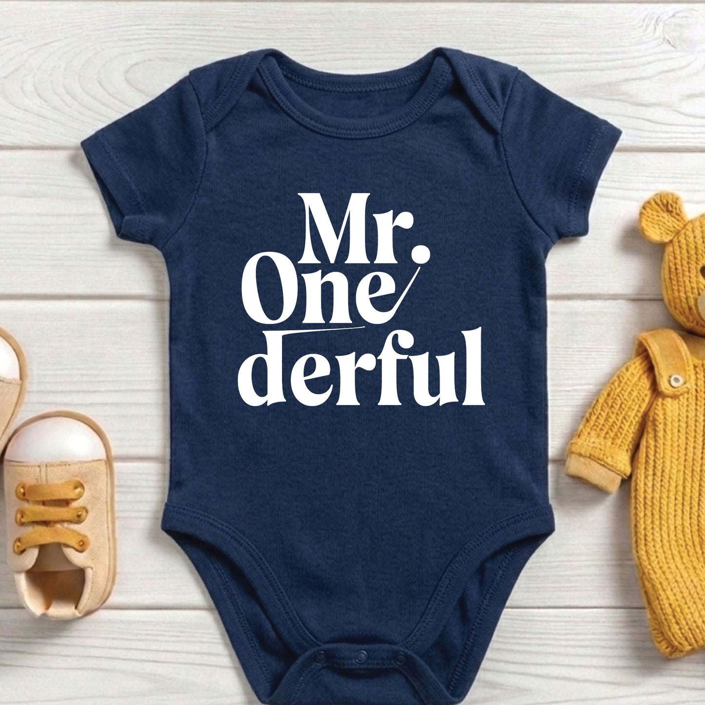 Mr Onederful 1st Birthday Shirt First Birthday Boy Bodysuit Mr Wonderful Baby Tee One Year Old Birthday Outfit Toddler Birthday Gift