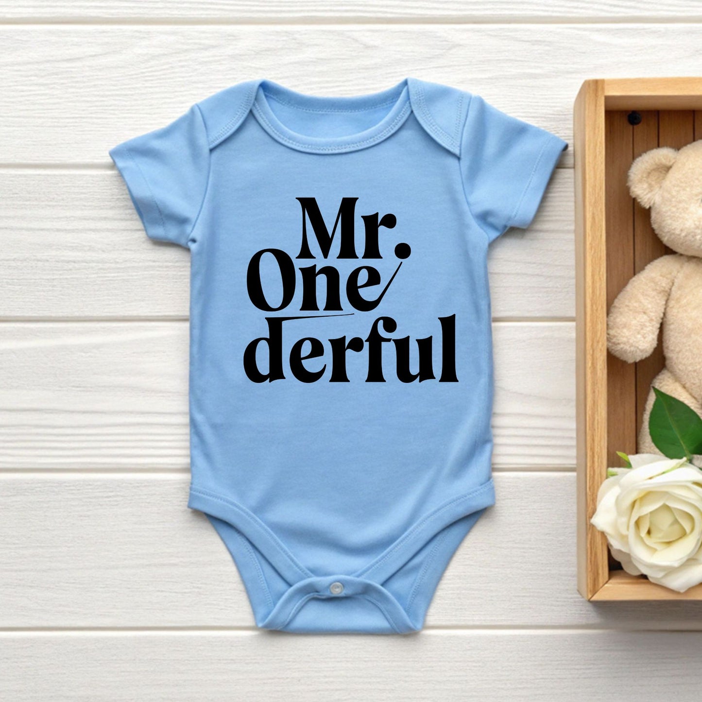 Mr Onederful 1st Birthday Shirt First Birthday Boy Bodysuit Mr Wonderful Baby Tee One Year Old Birthday Outfit Toddler Birthday Gift