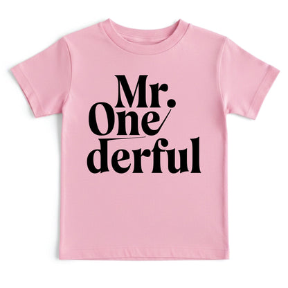 Mr Onederful 1st Birthday Shirt First Birthday Boy Bodysuit Mr Wonderful Baby Tee One Year Old Birthday Outfit Toddler Birthday Gift