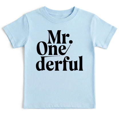 Mr Onederful 1st Birthday Shirt First Birthday Boy Bodysuit Mr Wonderful Baby Tee One Year Old Birthday Outfit Toddler Birthday Gift