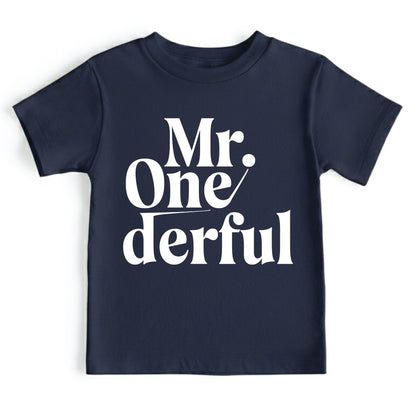 Mr Onederful 1st Birthday Shirt First Birthday Boy Bodysuit Mr Wonderful Baby Tee One Year Old Birthday Outfit Toddler Birthday Gift