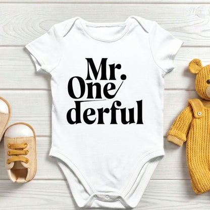 Mr Onederful 1st Birthday Shirt First Birthday Boy Bodysuit Mr Wonderful Baby Tee One Year Old Birthday Outfit Toddler Birthday Gift