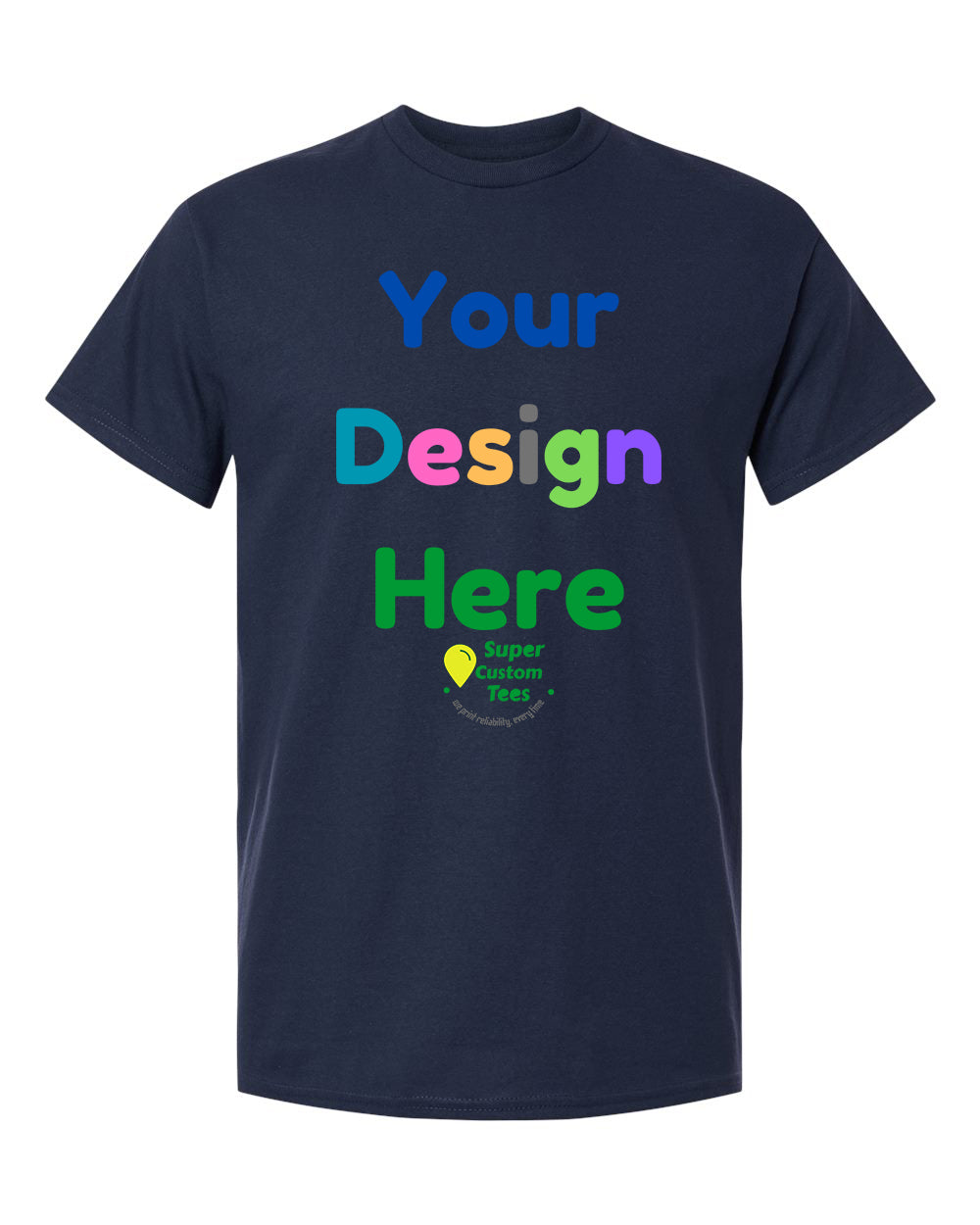 Custom T Shirts - Gildan Heavy Cotton Short Sleeve Tees - Same Day Printing