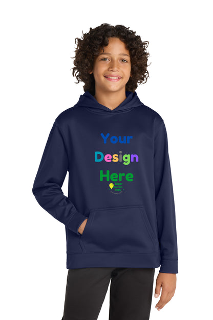 Sport-Tek YST244 - Youth Sport-Wick Fleece Hooded Pullover Hoodie