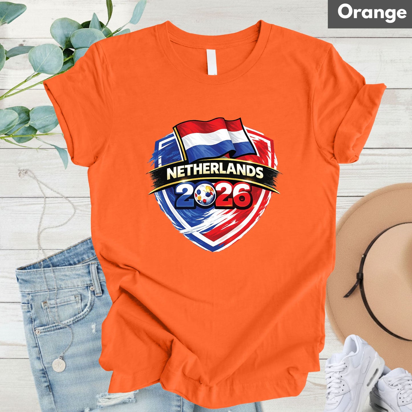Netherlands World Cup T Shirt Soccer Supporter Tees