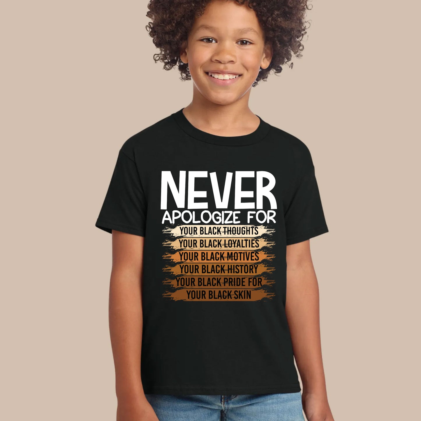 Never Apologize Black History Month T Shirts