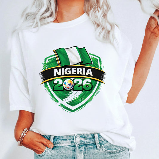 Nigeria 2026 World Cup T Shirt Soccer Supporter Tees Nigerian Football Fan Apparel For Youth Men Women Childrens Soccer Baby Bodysuit Design