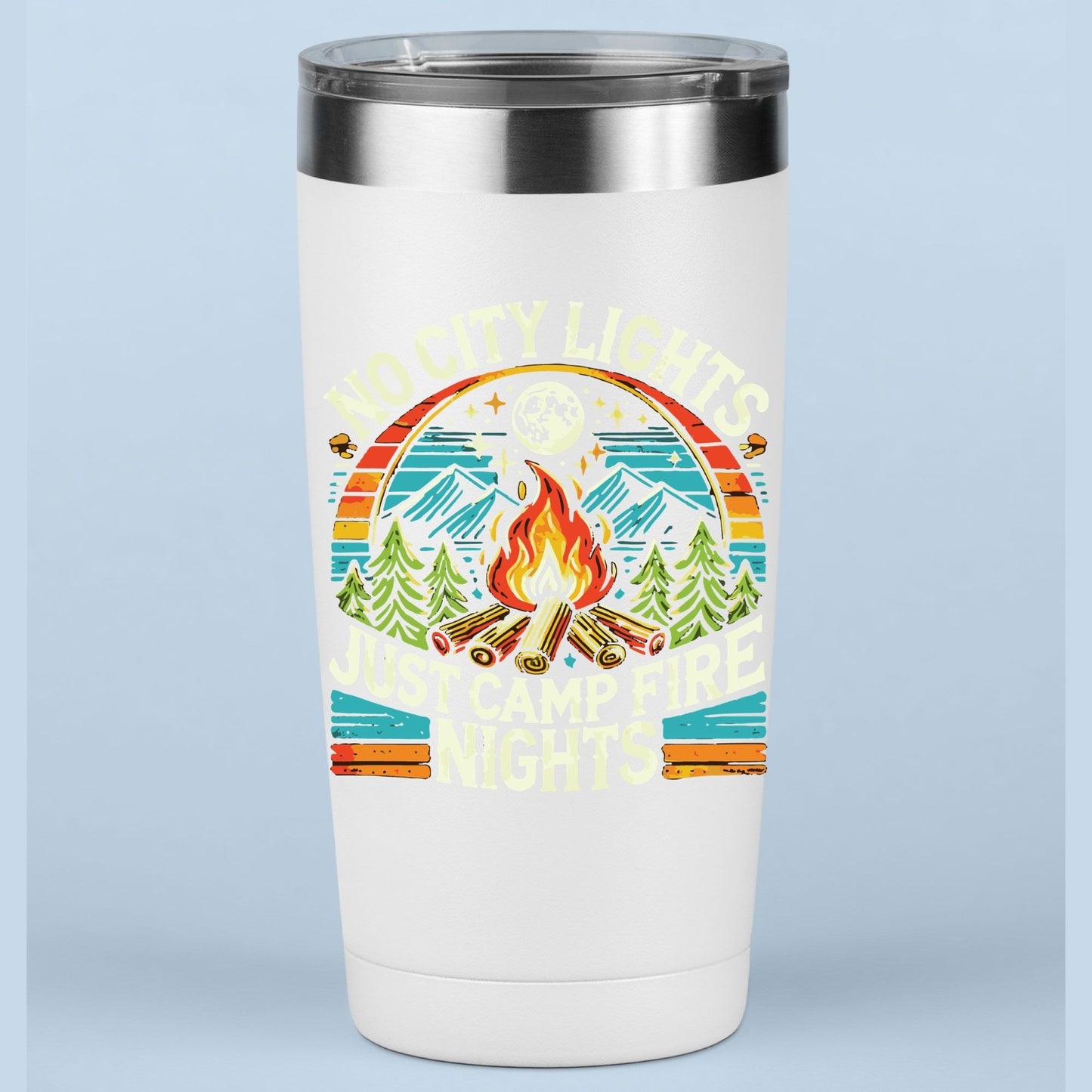 No City Lights Just Camp Fire Nights DTF Transfer