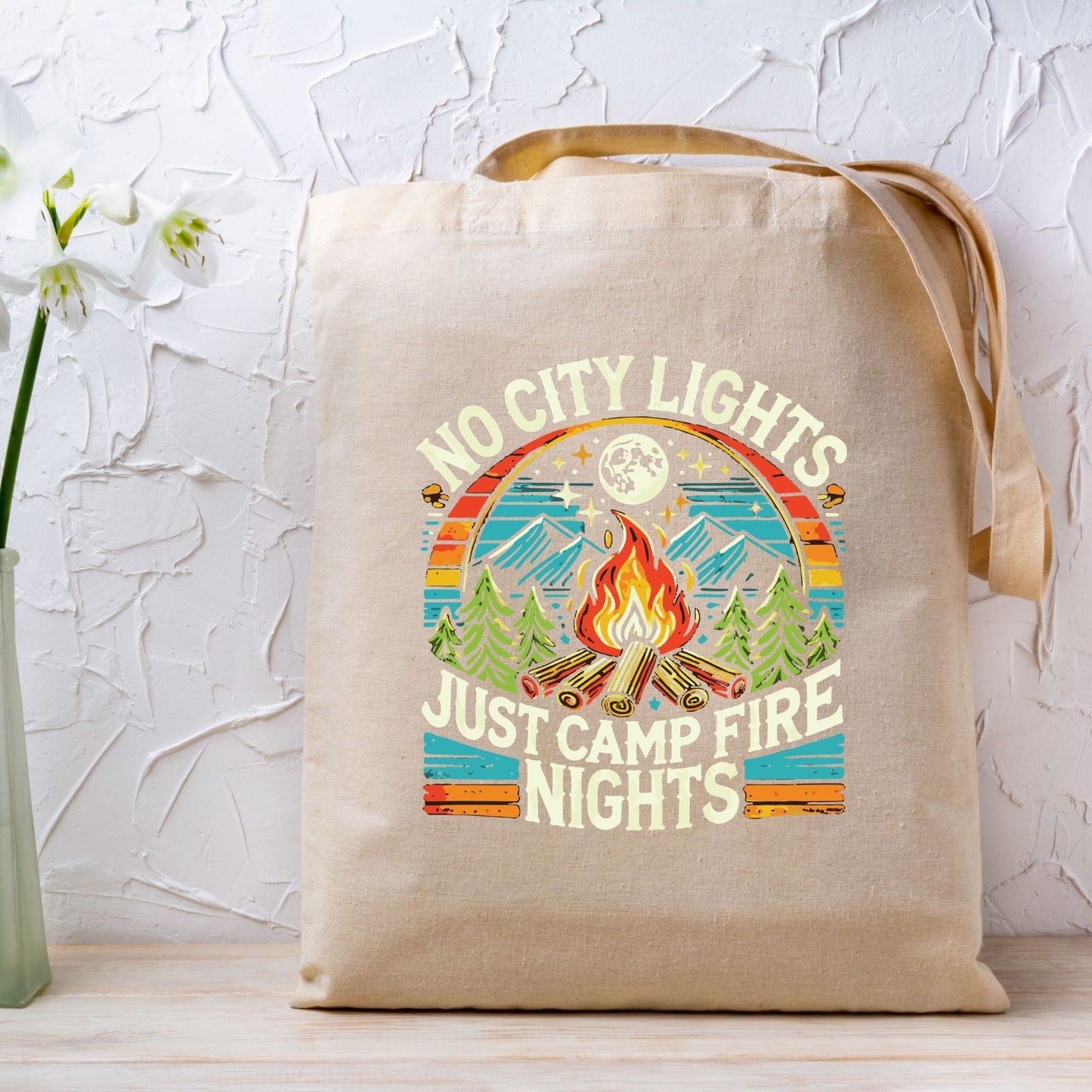 No City Lights Just Camp Fire Nights DTF Transfer
