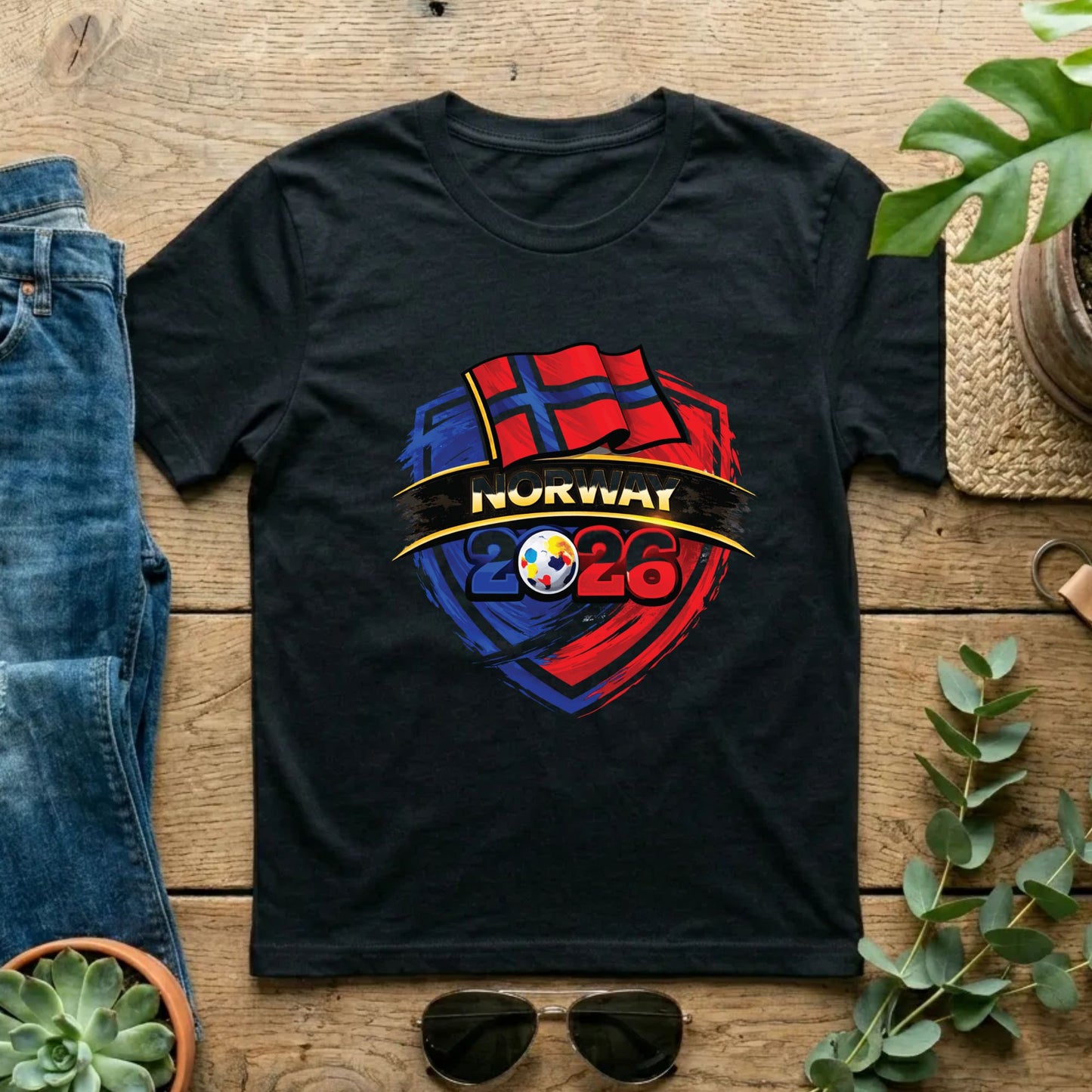 Norway World Cup T Shirt Soccer Supporter Tees