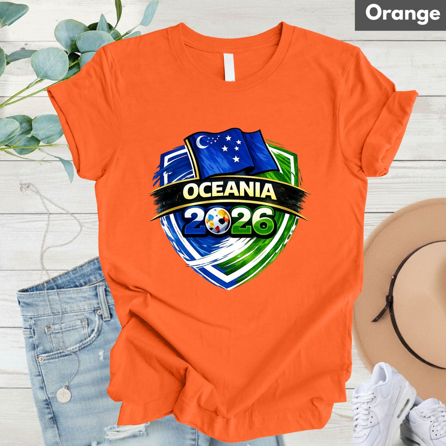 Oceania World Cup T Shirt Soccer Supporter Tees
