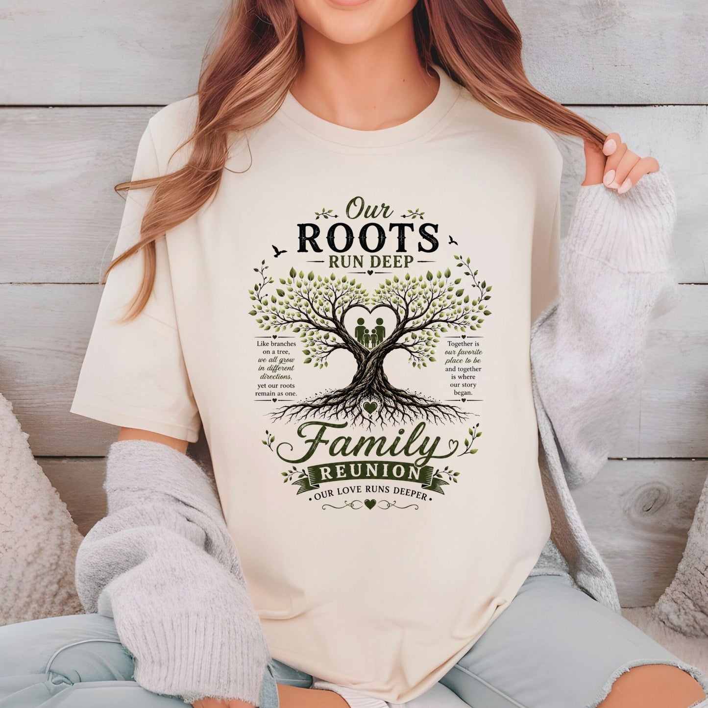 Our Roots Run Deep Family Reunion DTF Transfer Ready to Press