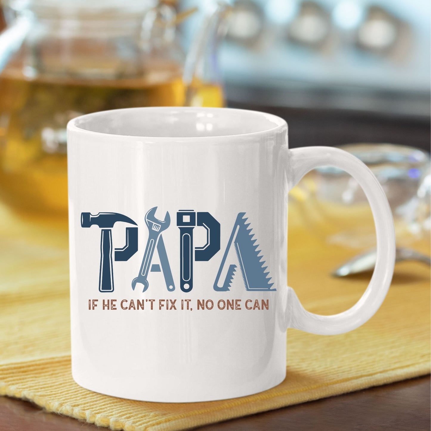 Papa If He Can't Fix It No One Can DTF Transfer Ready to Press