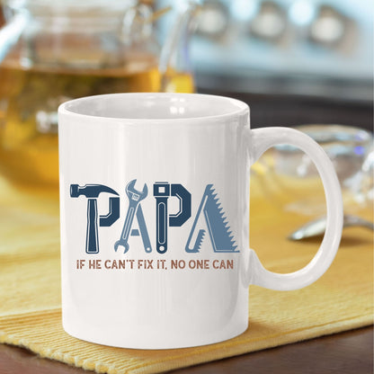 Papa If He Can't Fix It No One Can DTF Transfer Ready to Press
