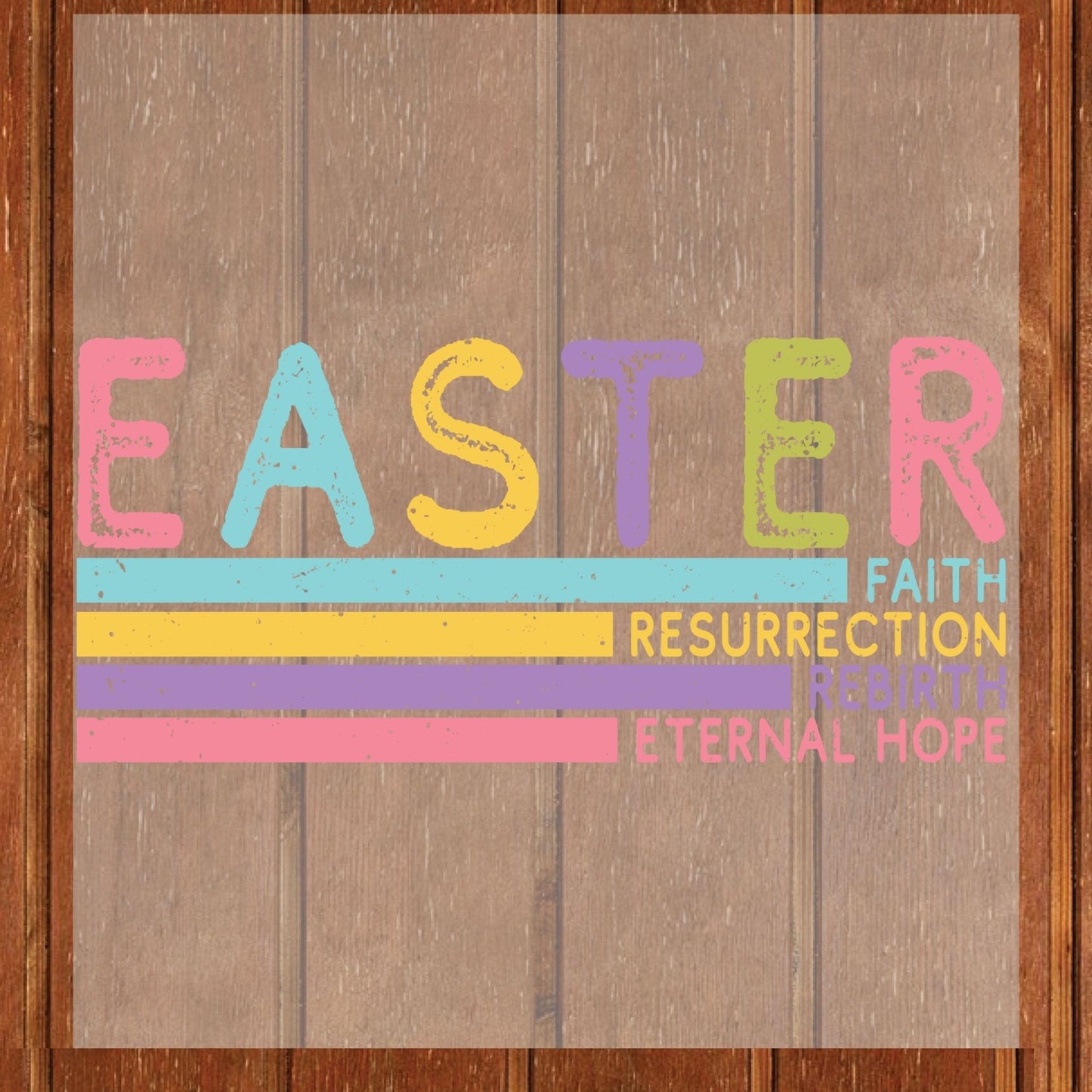 Pastel Christian Easter DTF Transfer ready to Press Faith Rebirth Eternal Hope Heat Transfer for Shirts Bible Verse UV Sticker Prints