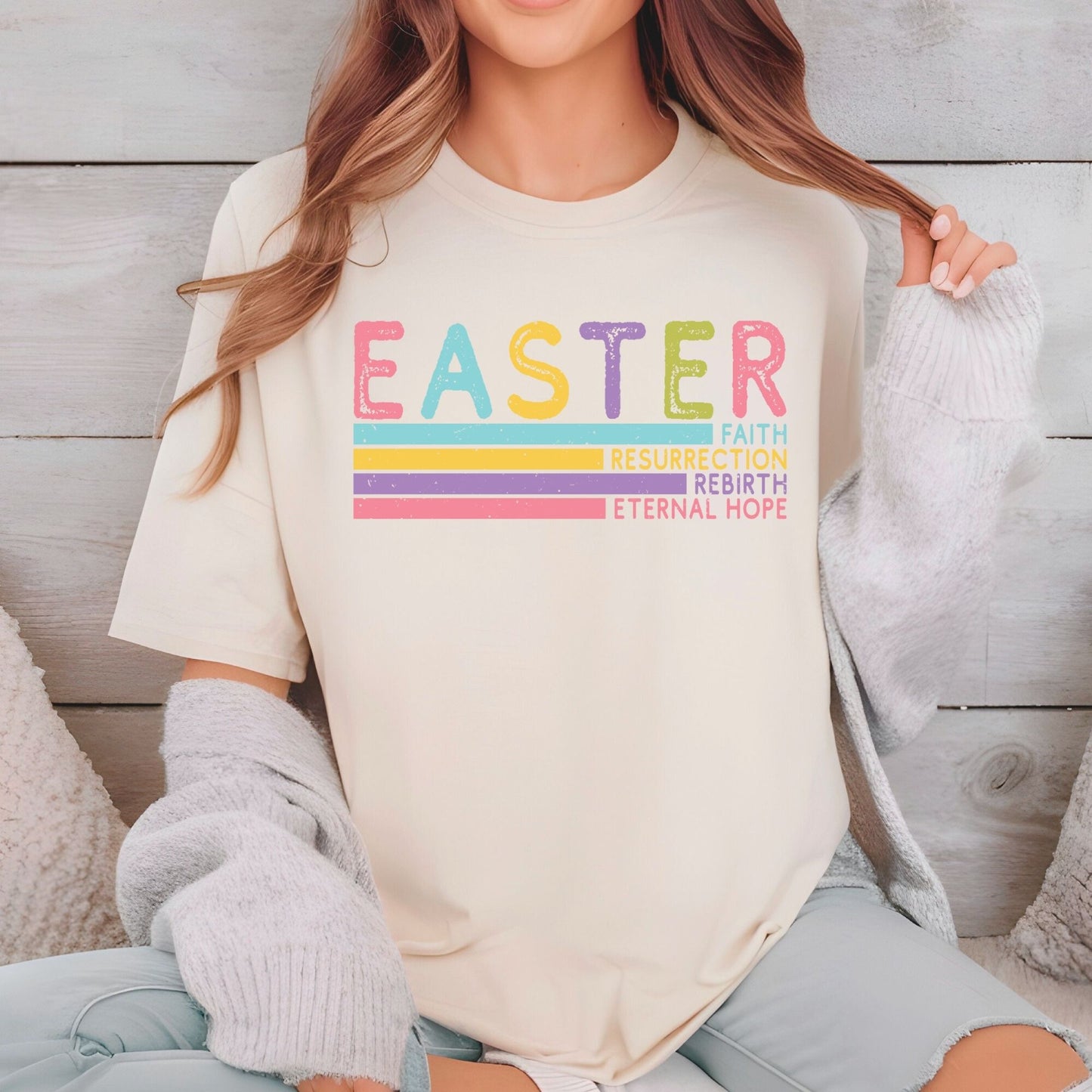 Pastel Christian Easter DTF Transfer
