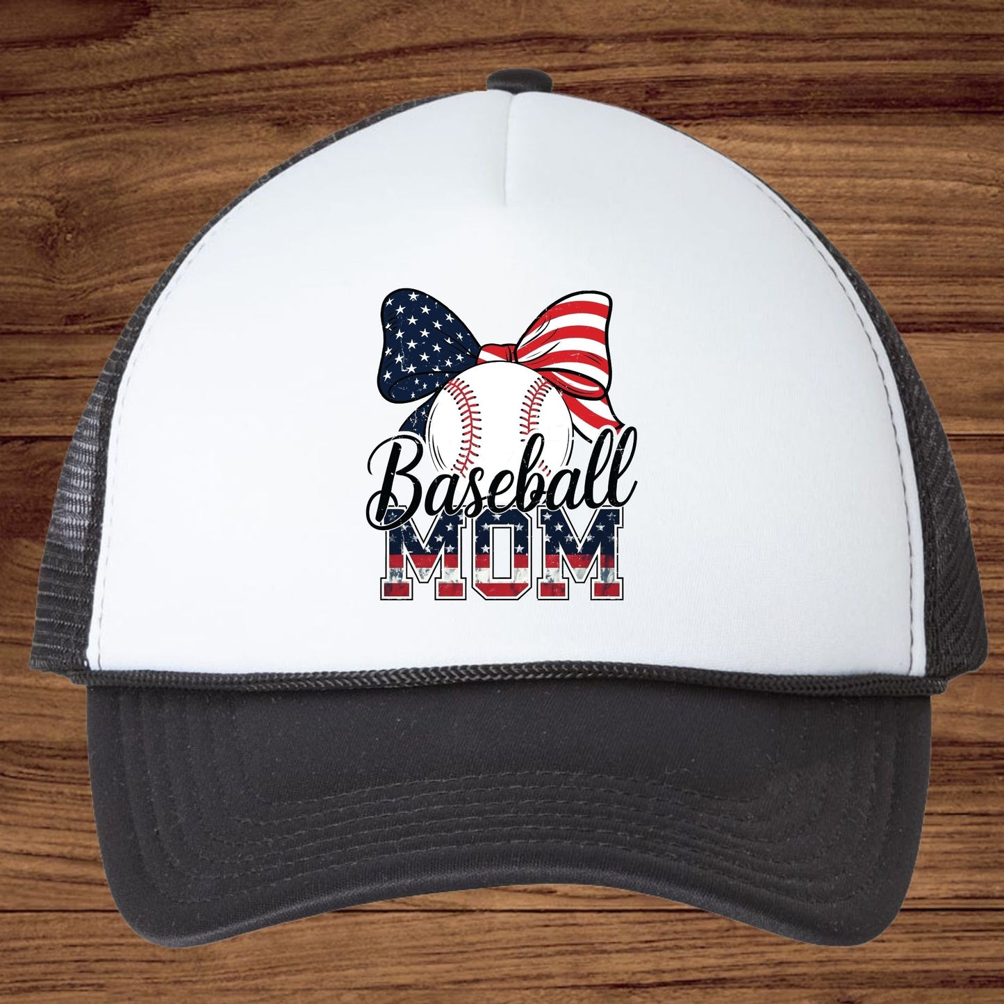 Patriotic Baseball Mom DTF Transfer