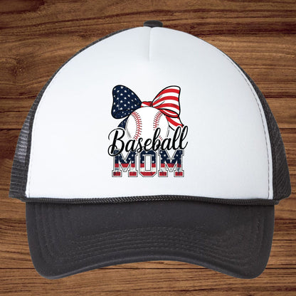Patriotic Baseball Mom DTF Transfer