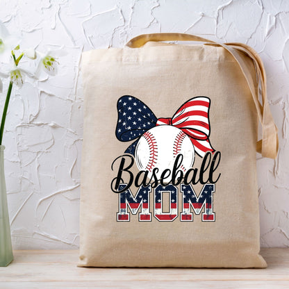 Patriotic Baseball Mom DTF Transfer