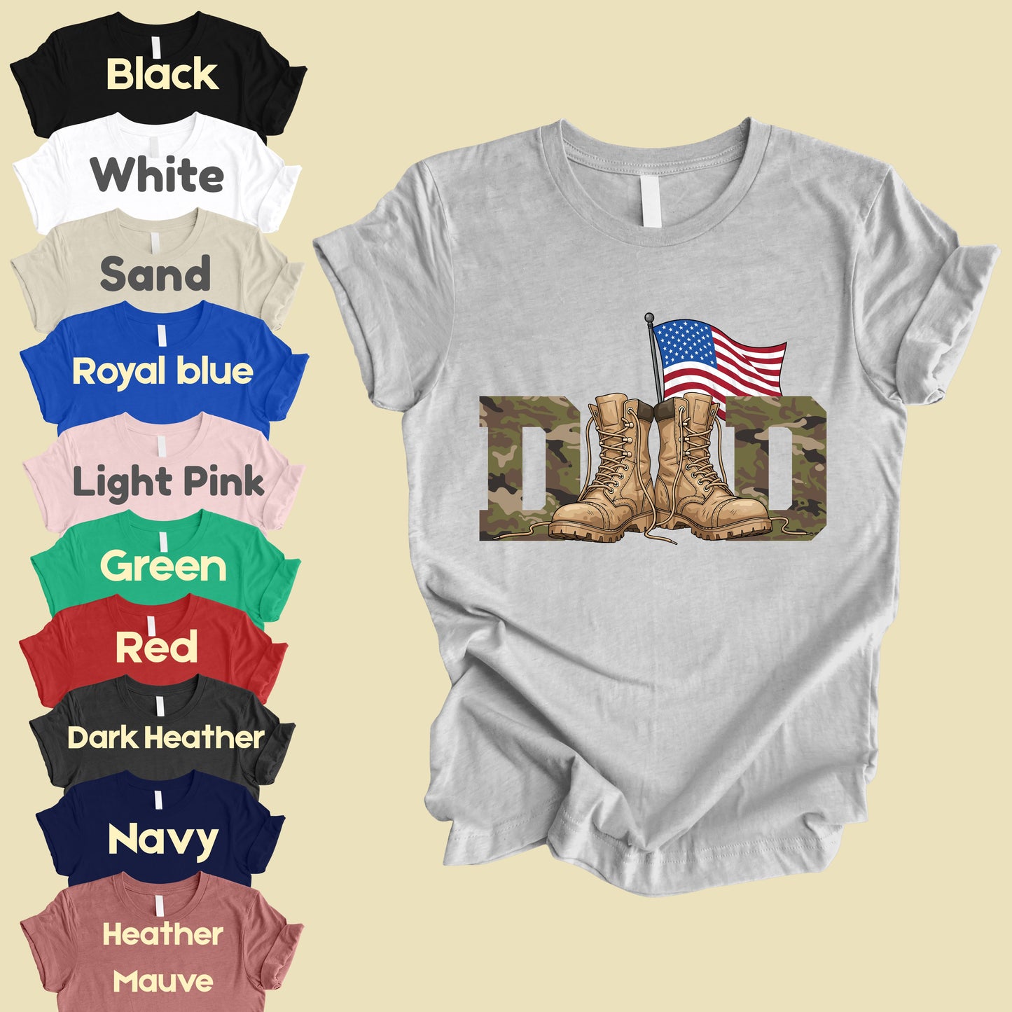 Patriotic Dad Comfort Colors T Shirt