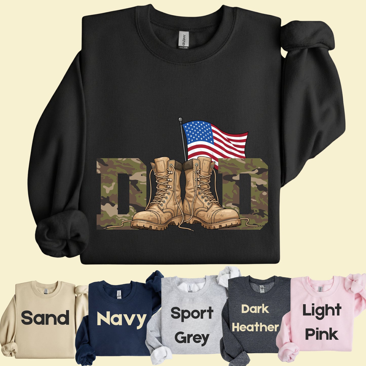 Patriotic Dad Comfort Colors T Shirt