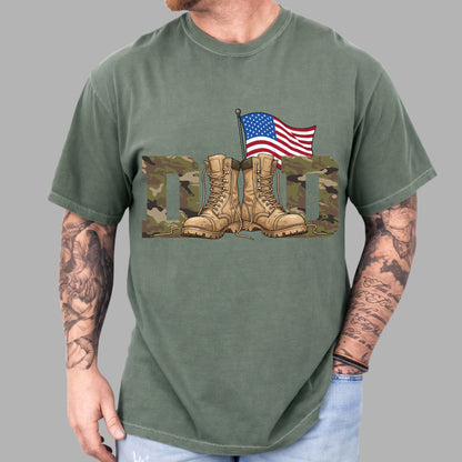 Patriotic Dad Comfort Colors T Shirt