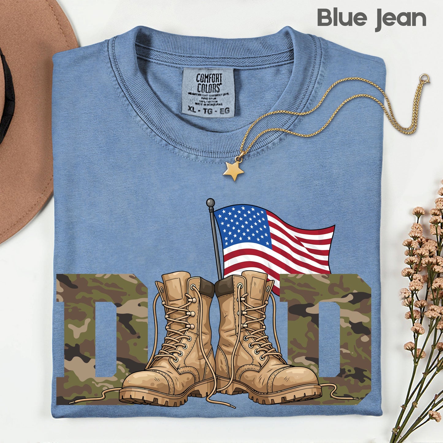 Patriotic Dad Comfort Colors T Shirt