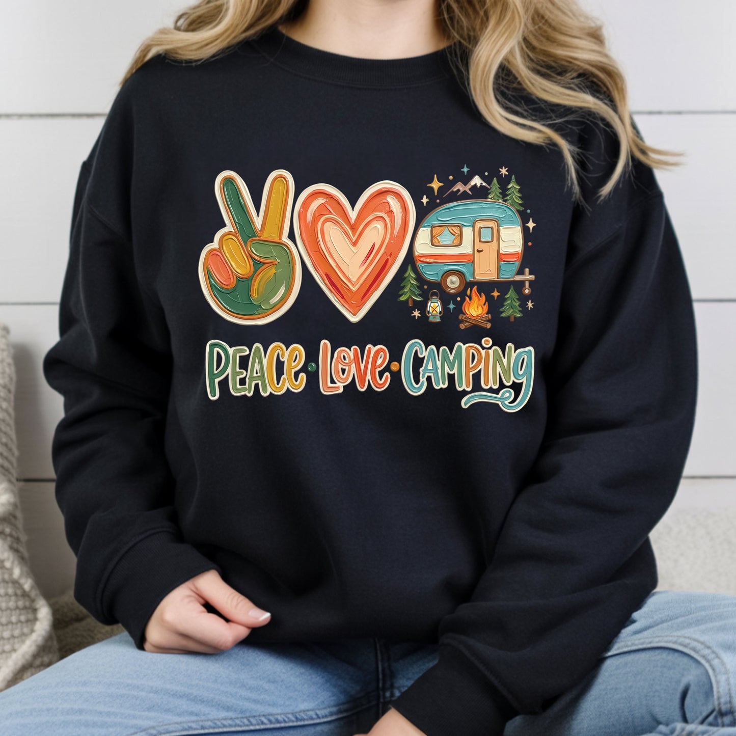 Peace Love Camping Comfort Colors T Shirt