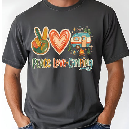 Peace Love Camping Comfort Colors T Shirt