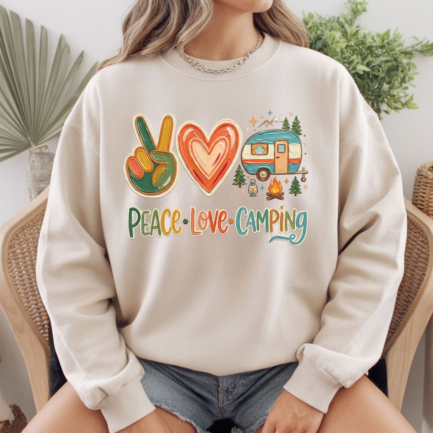 Peace Love Camping Comfort Colors T Shirt