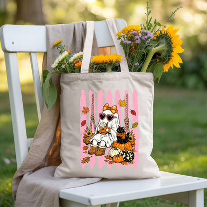 Pink Halloween Ghost Comfort Colors T Shirts Cute Spooky Swing Tee Pumpkin Spice Latte Black Cat Shirt Autumn Fall Graphic Hoodie