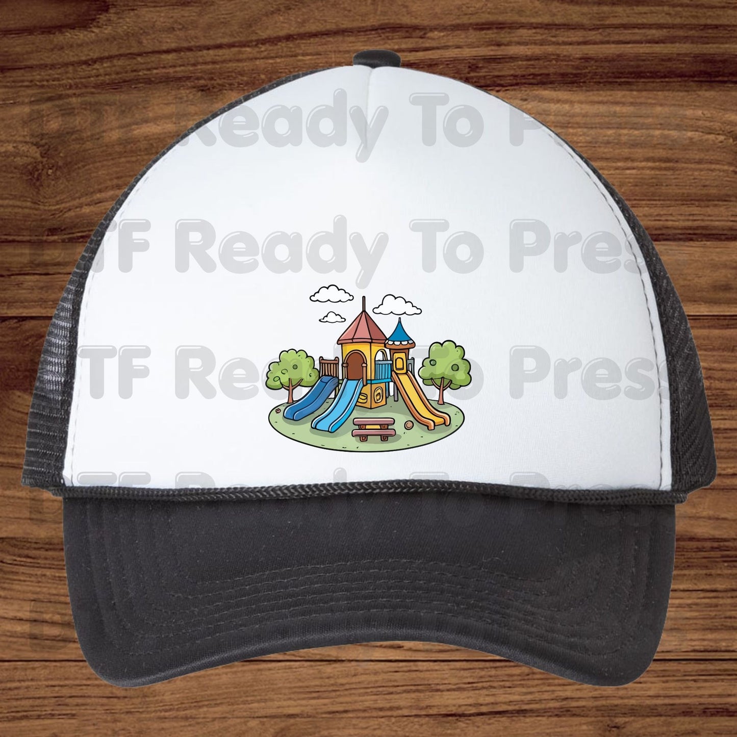 Playground Park Adventure DTF Transfer Ready to Press Colorful School Slide Children Outdoor Heat Transfer for Shirts UV Sticker Prints