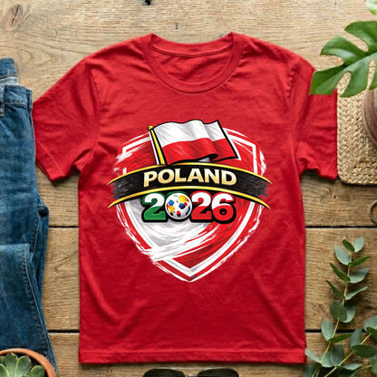 Poland 2026 World Cup T Shirt Soccer Supporter Tees