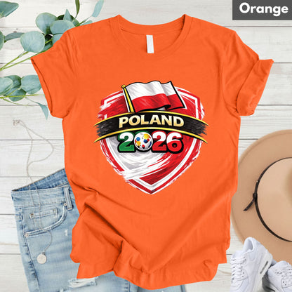 Poland 2026 World Cup T Shirt Soccer Supporter Tees