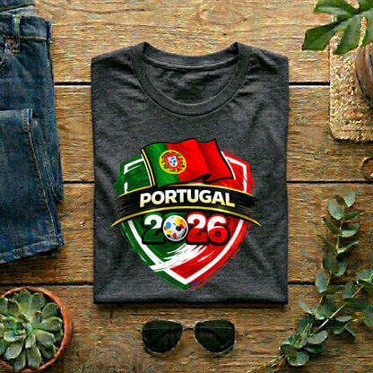 Portugal 2026 World Cup T Shirt Soccer Supporter Tees