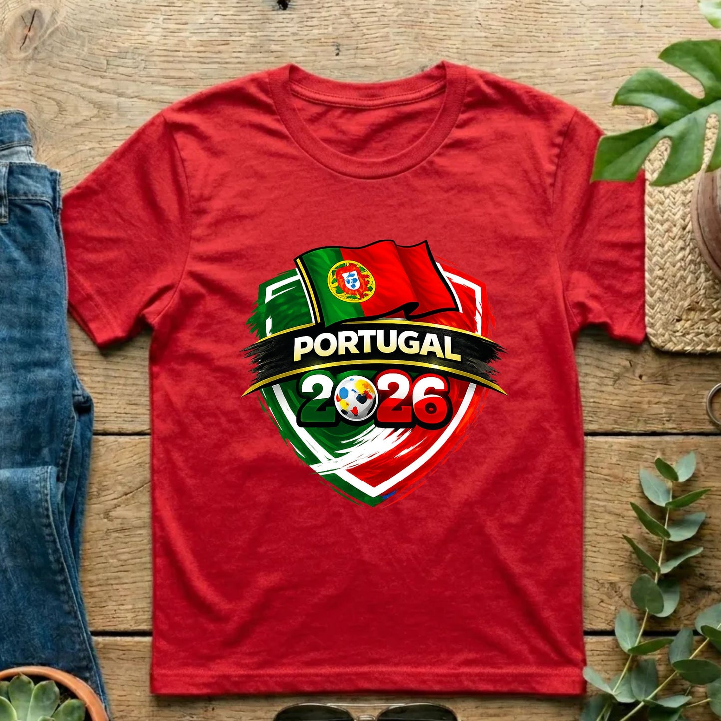 Portugal 2026 World Cup T Shirt Soccer Supporter Tees