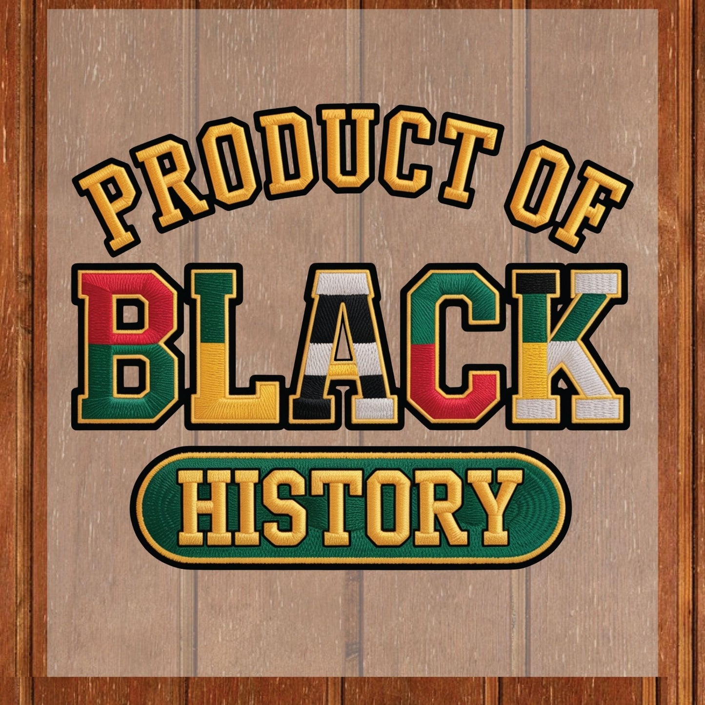 Product of Black History DTF Transfer Ready to Press Yarn Faux Black Excellence Heat Transfer For Shirts Equality Justice UV Sticker Prints