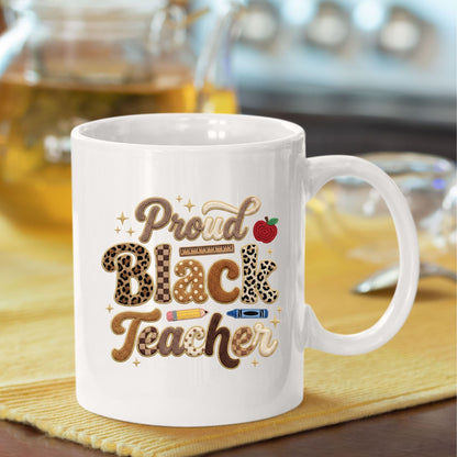 Proud Black Teacher DTF Transfer