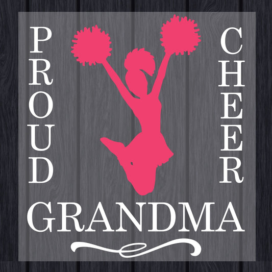 Proud Cheer Grandma DTF Transfer ready to Press Football Heat Transfer for Shirts Soccer Nana UV Sticker Prints Iron On Transfer