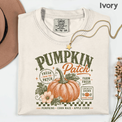 Pumpkin Patch Comfort Colors T Shirts Vintage Fall Graphic Tee Fresh From The Patch Farm Fresh Shirt Autumn Thanksgiving Season Sweater
