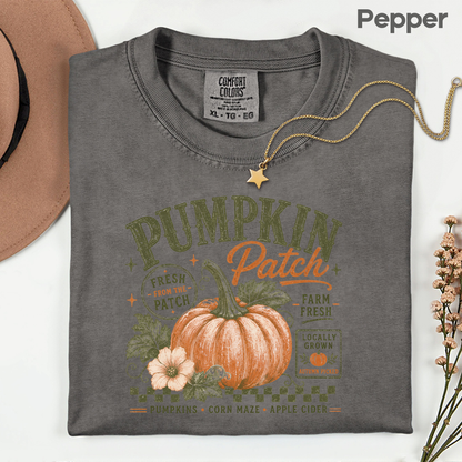 Pumpkin Patch Comfort Colors T Shirts Vintage Fall Graphic Tee Fresh From The Patch Farm Fresh Shirt Autumn Thanksgiving Season Sweater
