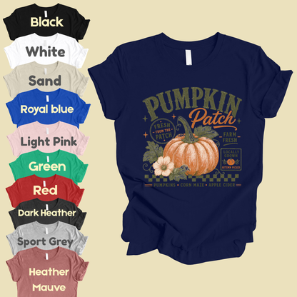 Pumpkin Patch Comfort Colors T Shirts Vintage Fall Graphic Tee Fresh From The Patch Farm Fresh Shirt Autumn Thanksgiving Season Sweater