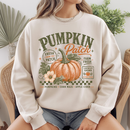 Pumpkin Patch Comfort Colors T Shirts Vintage Fall Graphic Tee Fresh From The Patch Farm Fresh Shirt Autumn Thanksgiving Season Sweater