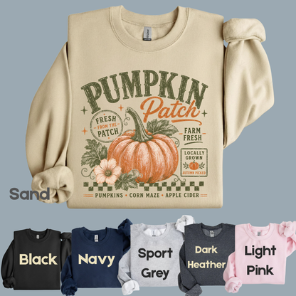 Pumpkin Patch Comfort Colors T Shirts Vintage Fall Graphic Tee Fresh From The Patch Farm Fresh Shirt Autumn Thanksgiving Season Sweater