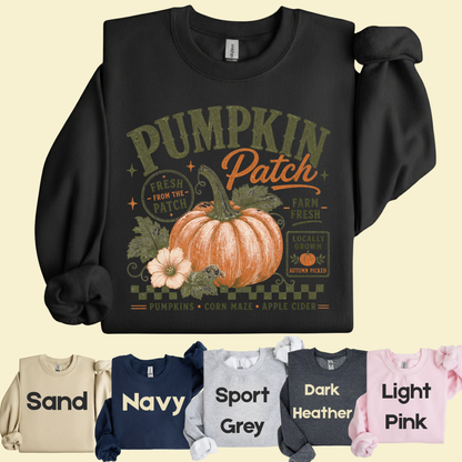 Pumpkin Patch Comfort Colors T Shirts Vintage Fall Graphic Tee Fresh From The Patch Farm Fresh Shirt Autumn Thanksgiving Season Sweater