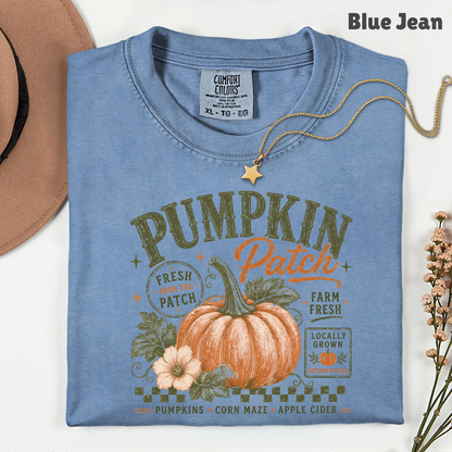 Pumpkin Patch Comfort Colors T Shirts Vintage Fall Graphic Tee Fresh From The Patch Farm Fresh Shirt Autumn Thanksgiving Season Sweater