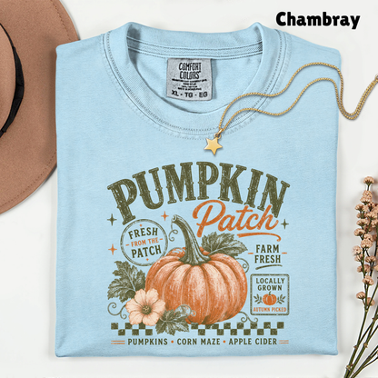 Pumpkin Patch Comfort Colors T Shirts Vintage Fall Graphic Tee Fresh From The Patch Farm Fresh Shirt Autumn Thanksgiving Season Sweater